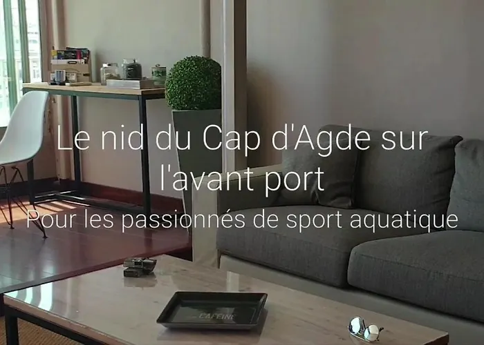 De Standing La Pecherie Spacieux T3 Comme Un Cocon Familial Vue Et Sur L'avant Port Sur Le Bout Du Bout De Cap D'agde Seule Cap En Occitanie *